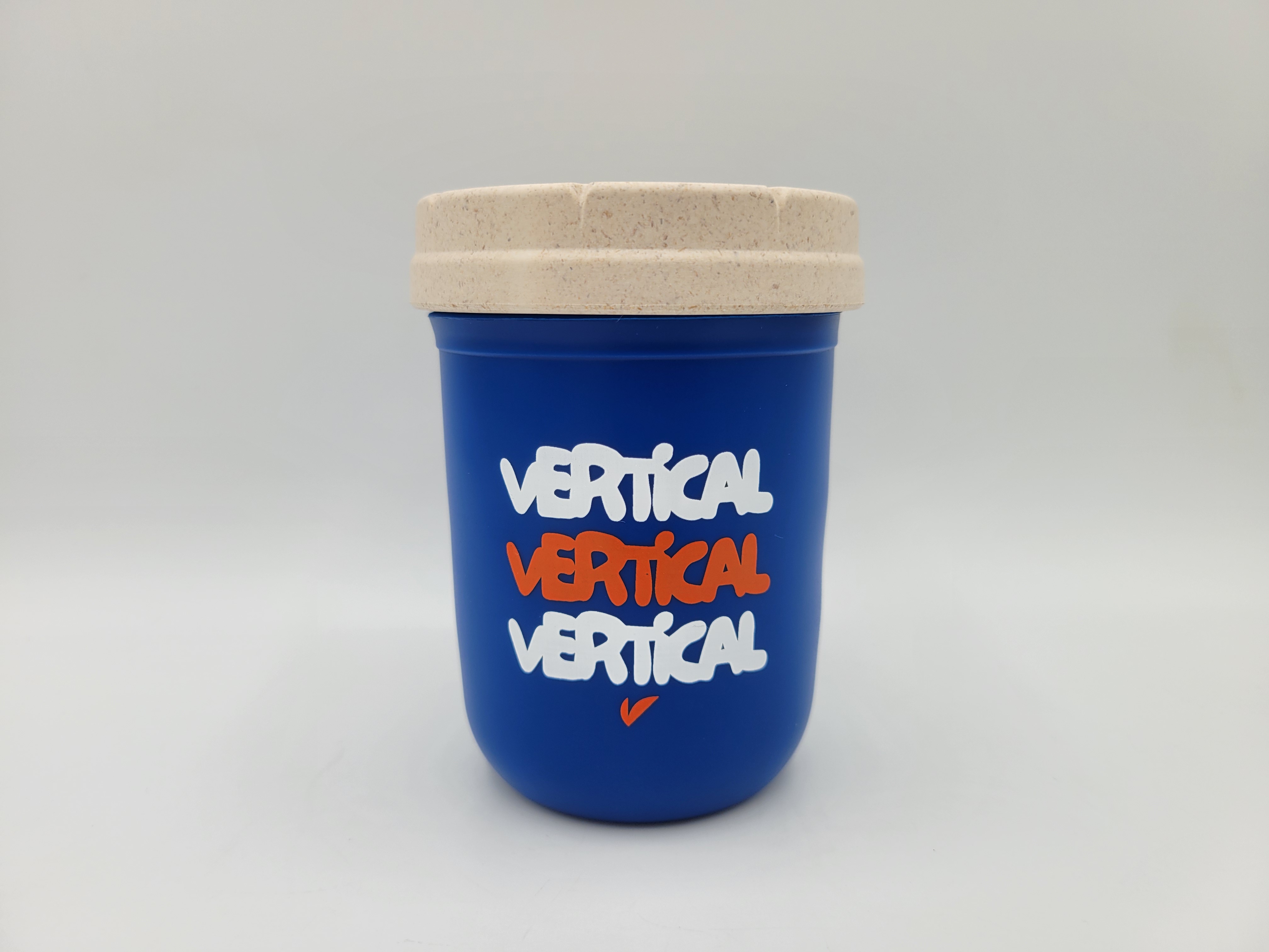 Photograph of product: RE:STASH | VERTICAL STASH JAR | 8OZ | DARK BLUE
