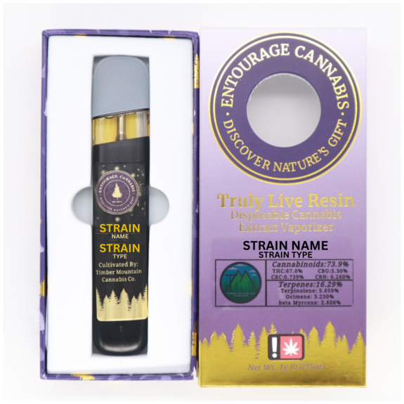 Photograph of product: Key Lime Pie - 1g Live Resin All-In-One Reusable Cartridge - Entourage