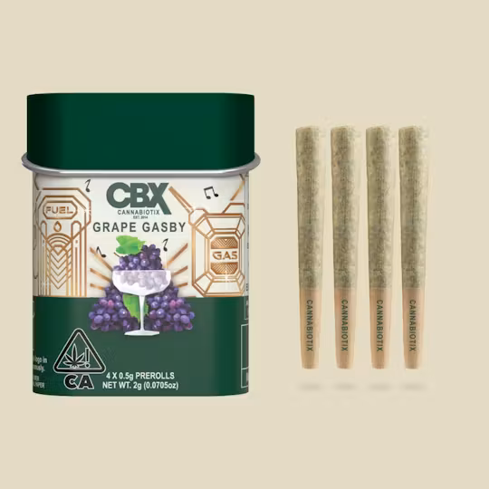 Photograph of product: Cannabiotix | Grape Gasby Preroll 4 Pack [2g total]