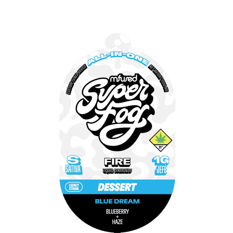 Photograph of product: Super Fog Fire Jef Blue Dream Disposable VAPE