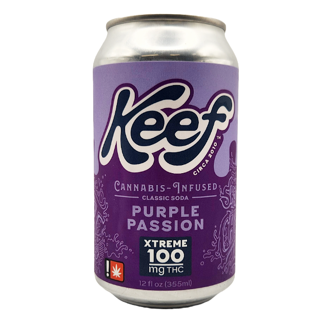 Photograph of product: Keef- Purple Passion 100MG Soda
