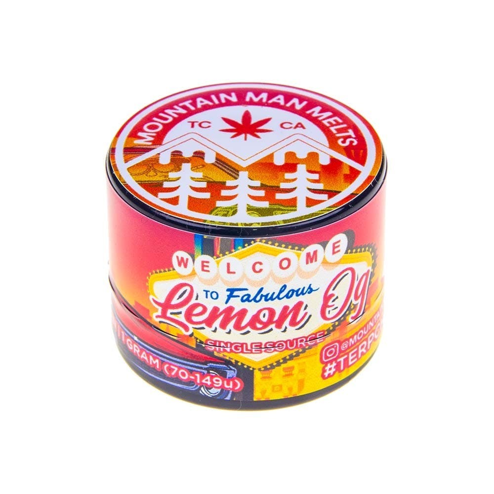 Photograph of product: Mountain Man Melts | Lemon OG Live Rosin (1g)