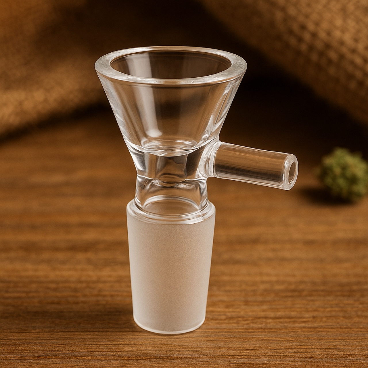 Photograph of product: LuvBuds | 14mm Clear Bowl w/ Handle