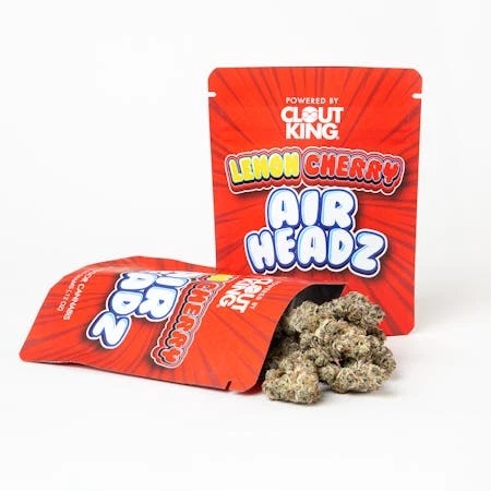 Photograph of product: Clout King - Lemon Cherry Airheadz Pre Packed 1/8th