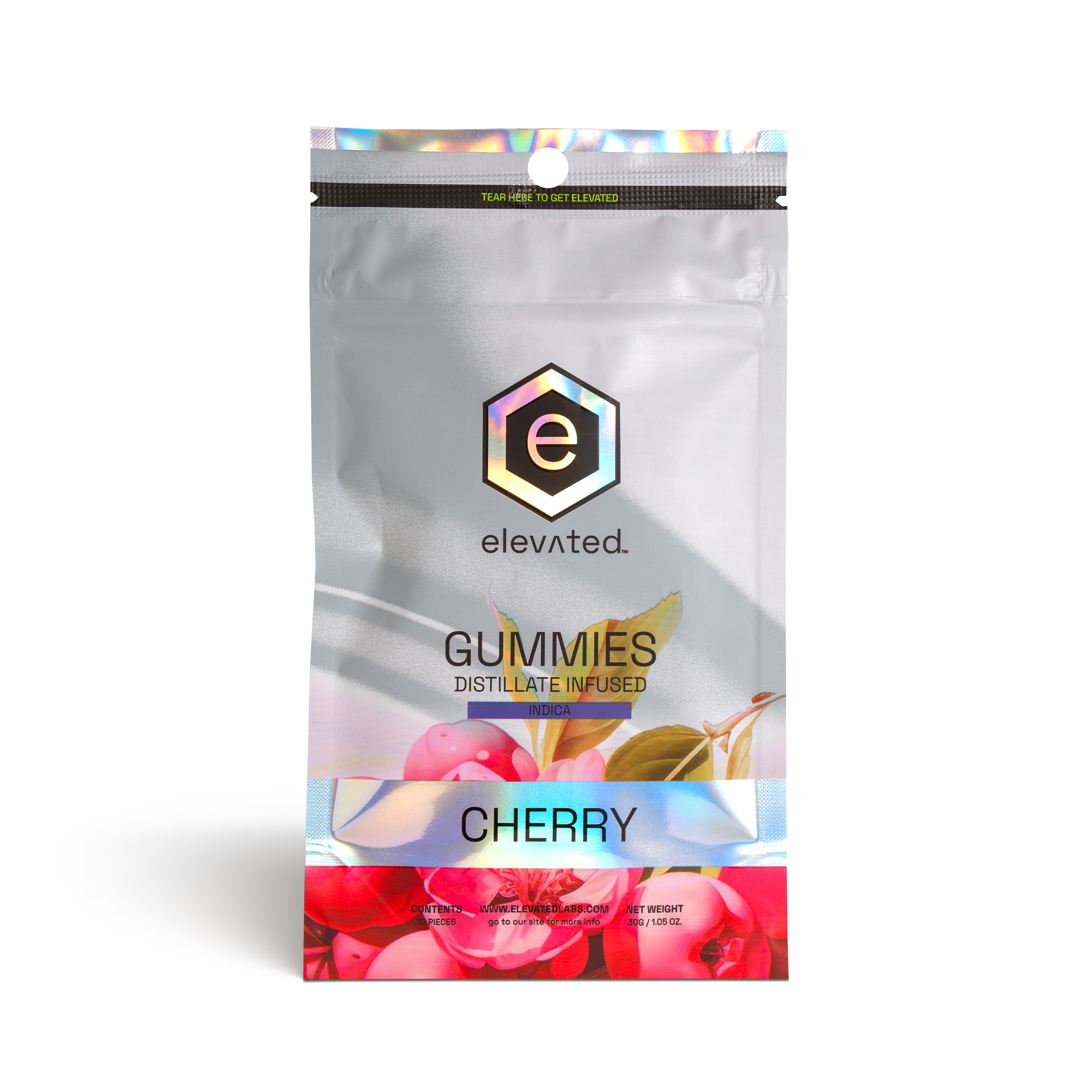 Photograph of product: Cherry Gummies (Oui'd) - 100mg