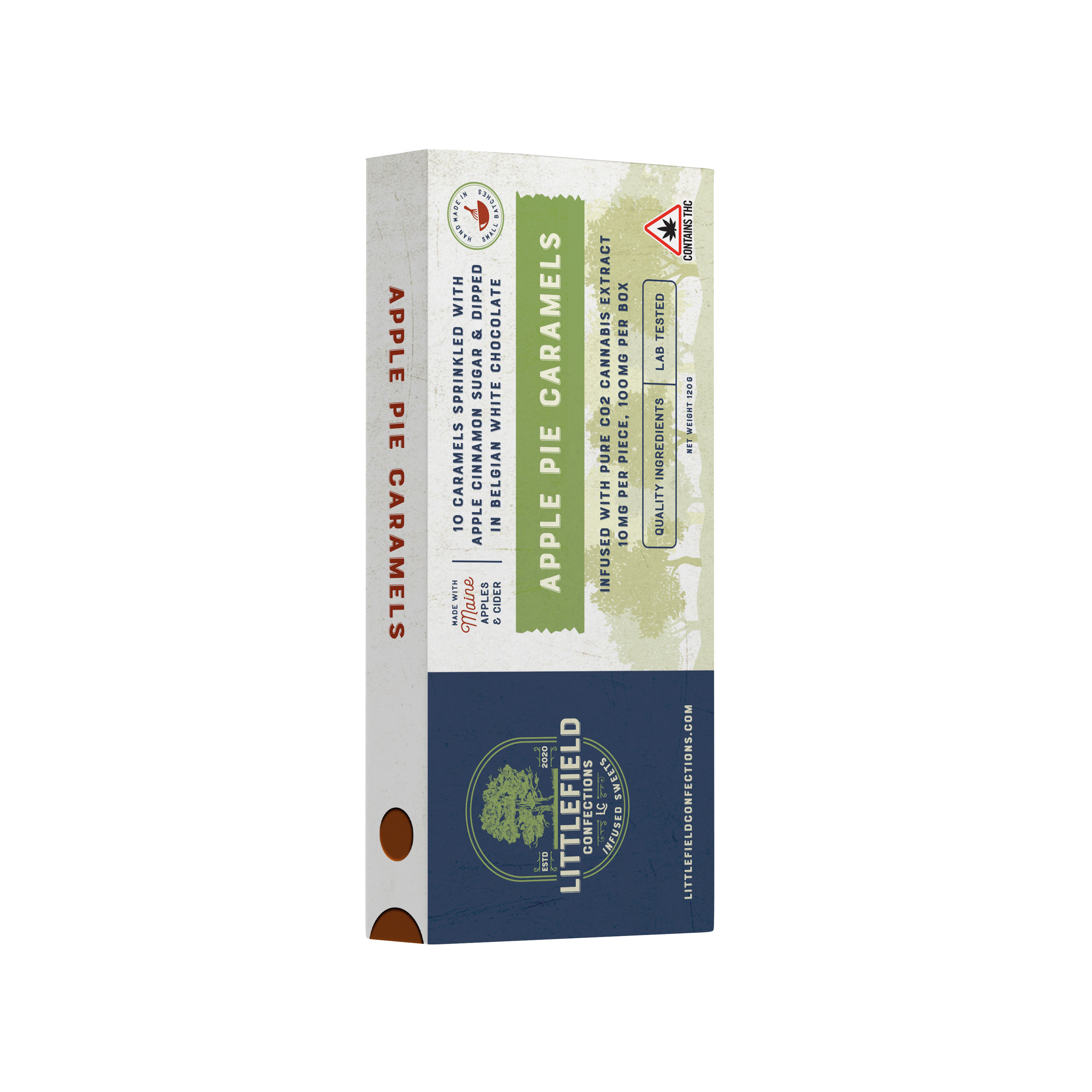 Photograph of product: LFC 100MG FS Apple Pie Caramels