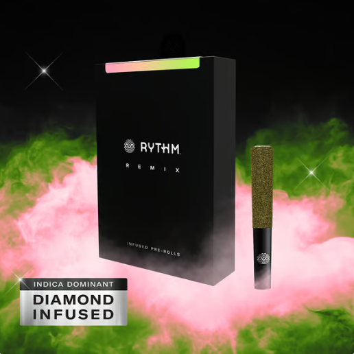 Photograph of product: Watermelon Z Rythm Remix Infused PreRolls 5Pk 2.5g - Oui'd