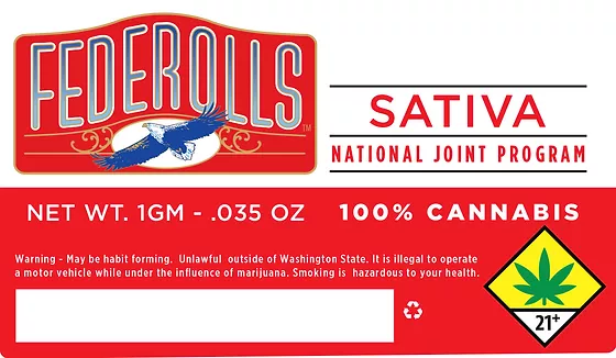 Photograph of product: Single Pre-Roll - Blue Dream Federoll