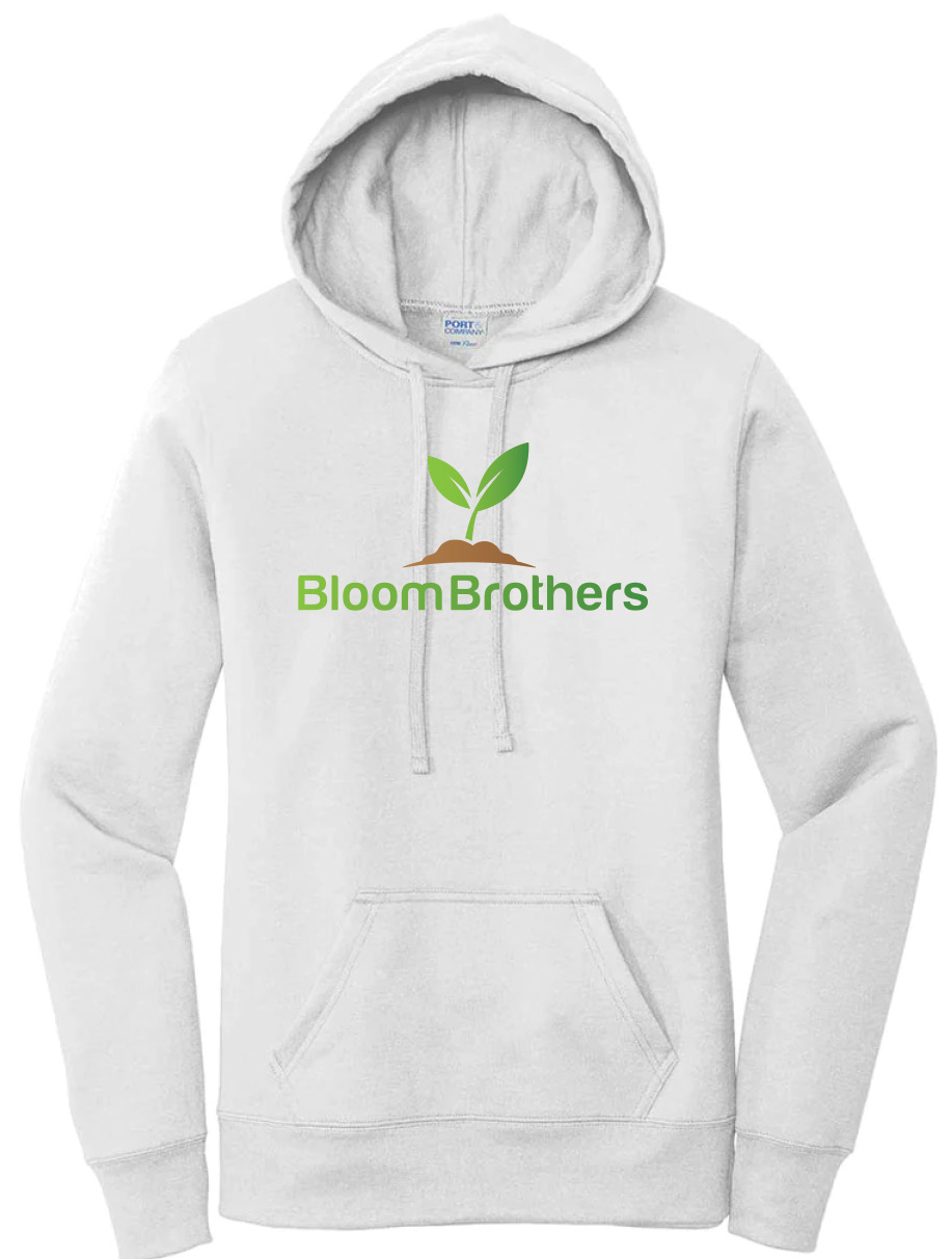 Photograph of product: Bloom Brothers White Hoodie - Men's - XL