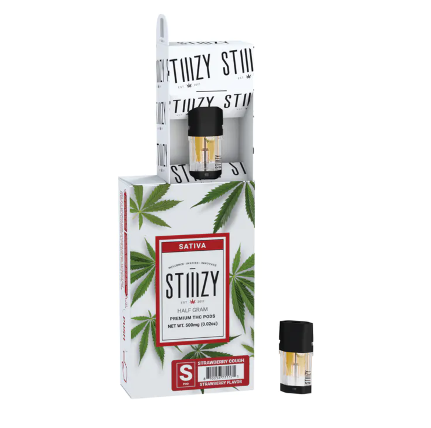 Photograph of product: STIIIZY: STRAWBERRY COUGH POD Oui'd 0.5G