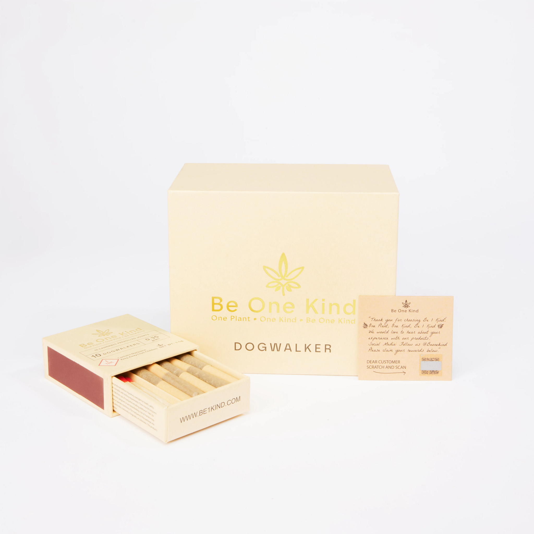 Photograph of product: Be One Kind False Teeth Dogwalkers 10 Pack .35g Joints w/matches