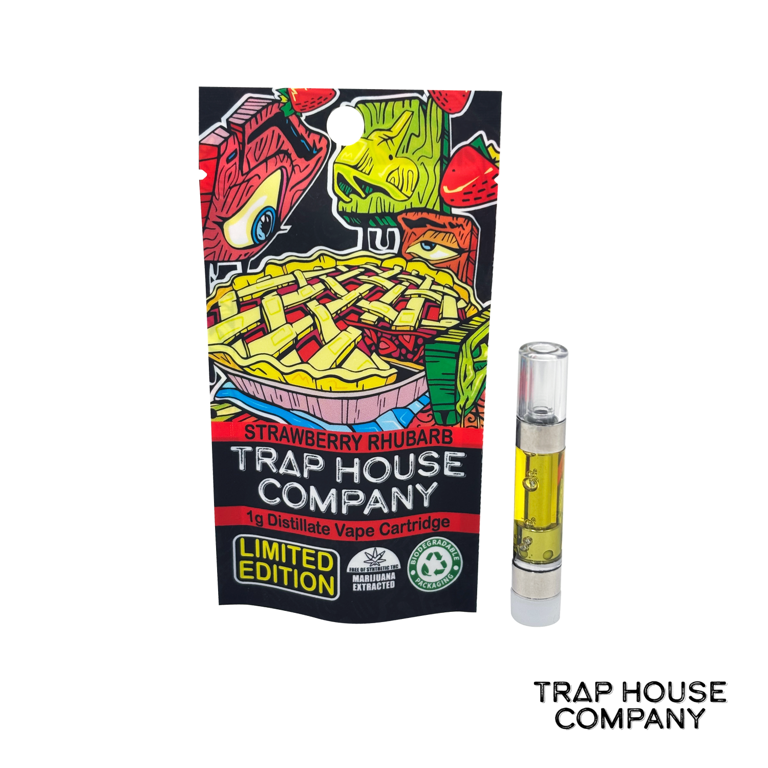 Photograph of product: Strawberry Rhubarb Distillate Cartridge - 1g