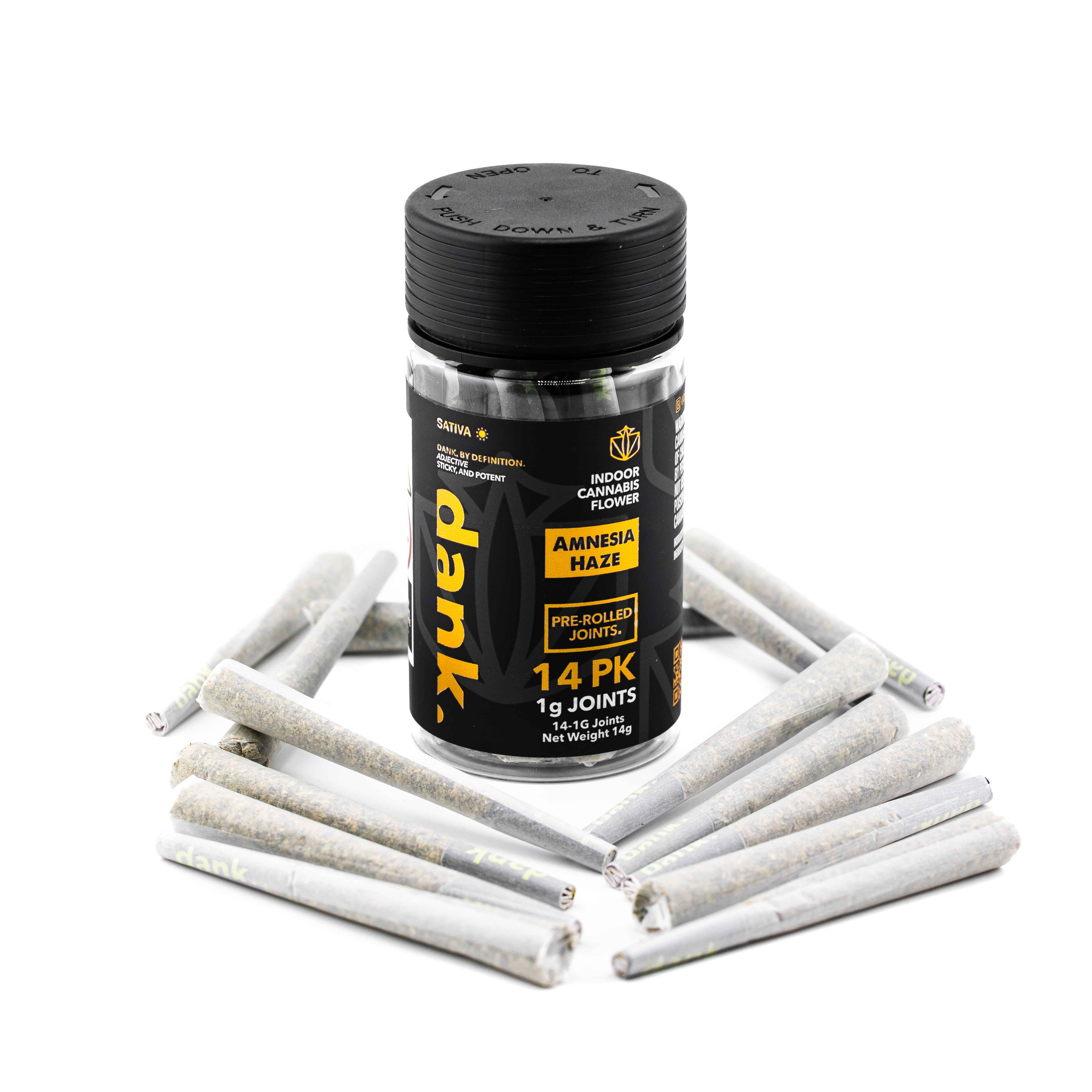 Photograph of product: Dank | Amnesia Haze 14pk Prerolls - 14g