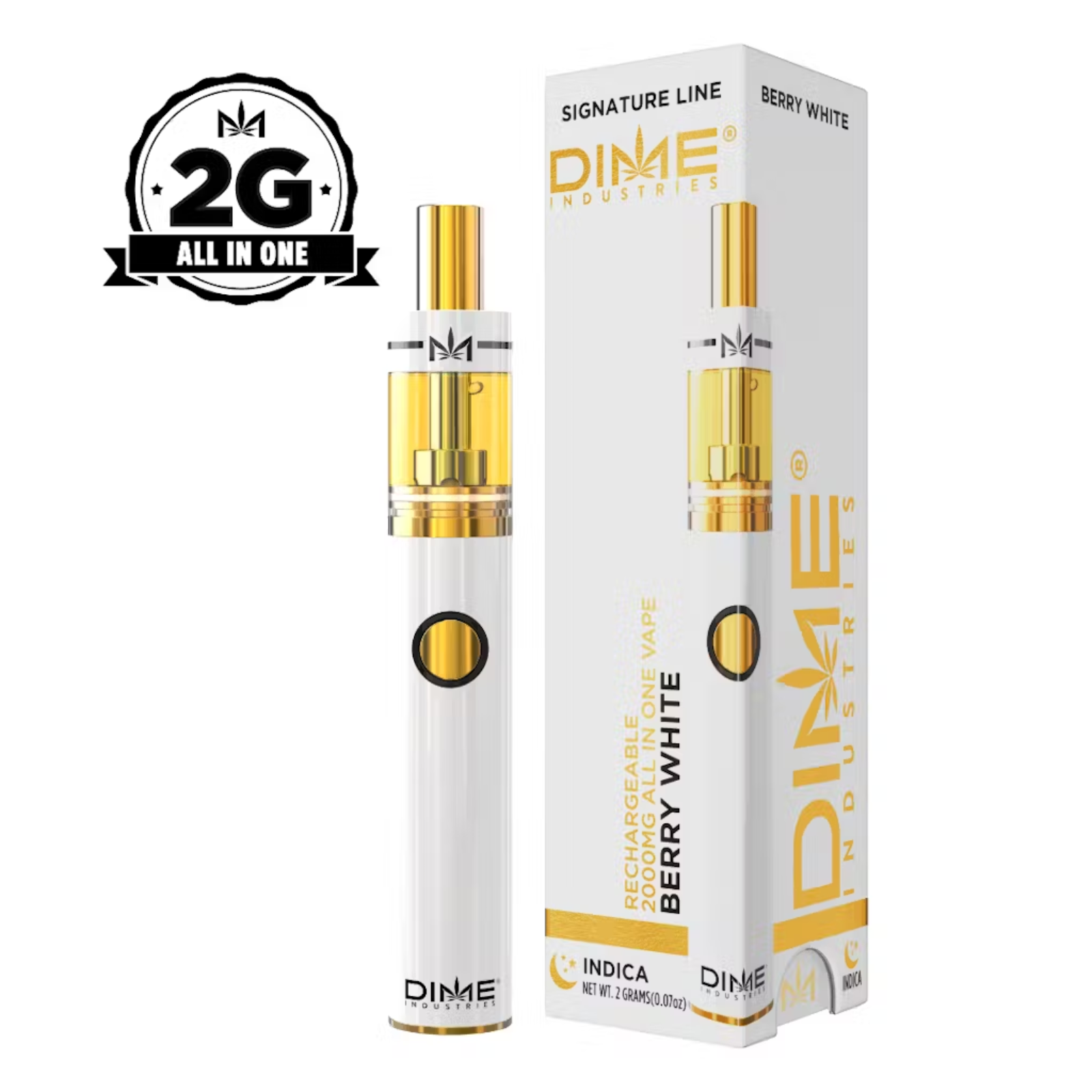 Photograph of product: 2000mg Disposable Vape | Berry White | DIME