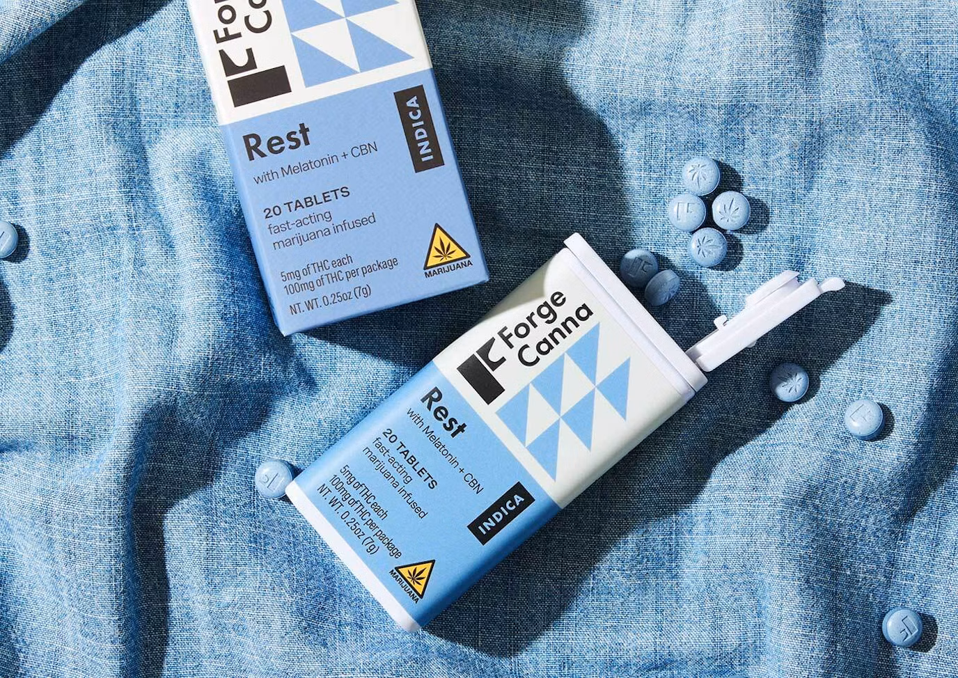 Photograph of product: Tablets - Rest w/ Melatonin +CBN | 5mg
