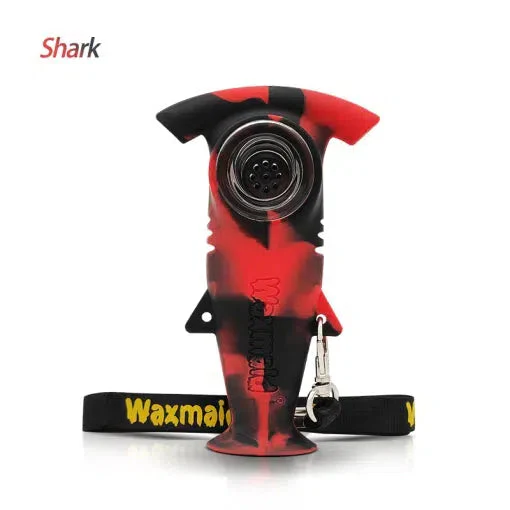 Photograph of product: 4.3' Silicone Shark Hand Pipe