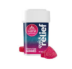 Photograph of product: Wana Quick Relief Cherry Cola Gummies THC/CBG/CBC 100mg:100mg:10mg