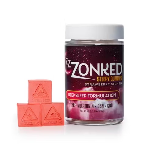 Photograph of product: Strawberry Slumber Sleep Gummies | Zzzonked | - 100mg