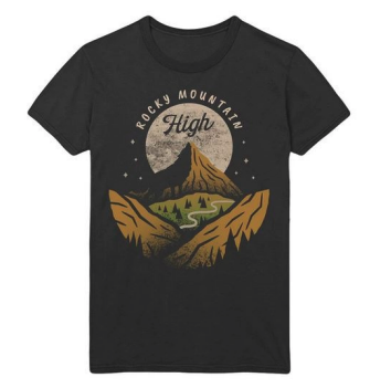 Photograph of product: T-shirt - Moon - Black (XS)
