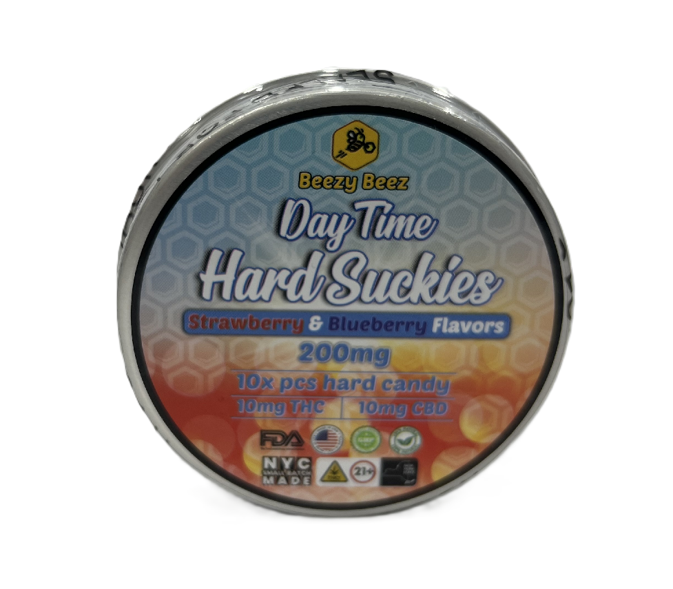 Photograph of product: Beezy Beez I Day Time Hard Suckies Candy 10pk
