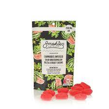Photograph of product: Smokiez - Gummiez - Sweet Watermelon Fruit Chews - Delta 8 - 250mg