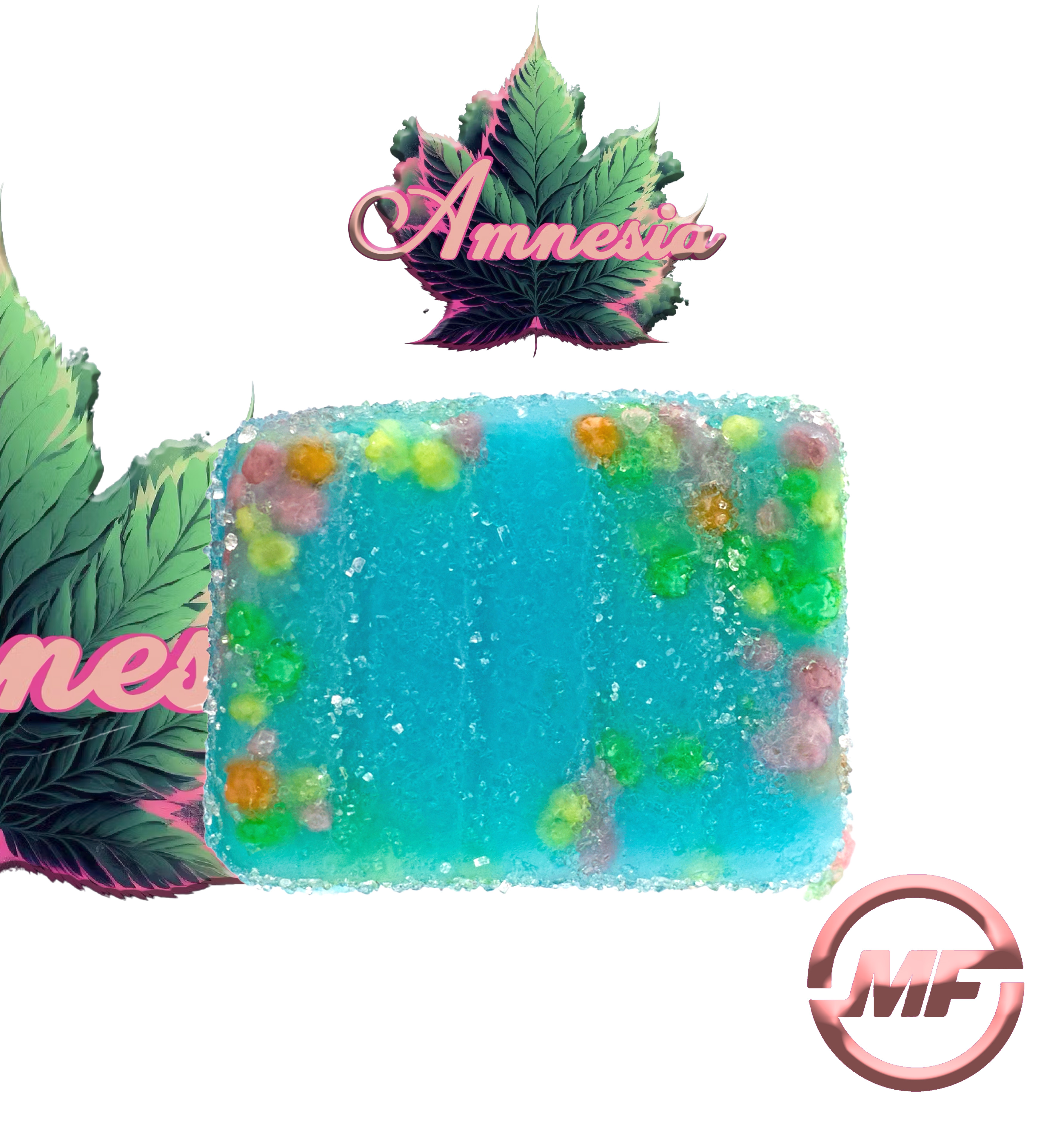 Photograph of product: Amnesia Zerds | Banana Split | au chocolat Rosin Gummies | 200mg
