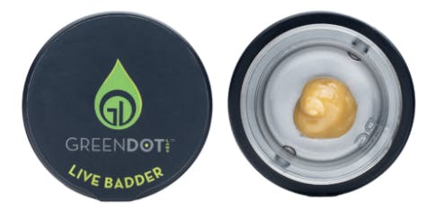 Photograph of product: Green Dot | Black Label | Live Resin Badder | 1g | - I-95 | I