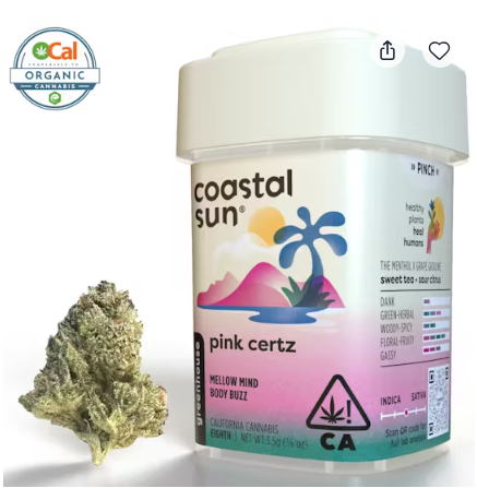 Photograph of product: Coastal Sun   Pink Certz [H] - 14g