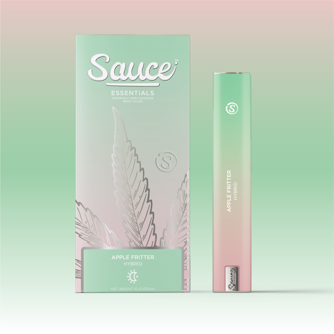 Photograph of product: Sauce Essentials - Apple Fritter (H) - All-In-One Live Resin Cartridge 1g