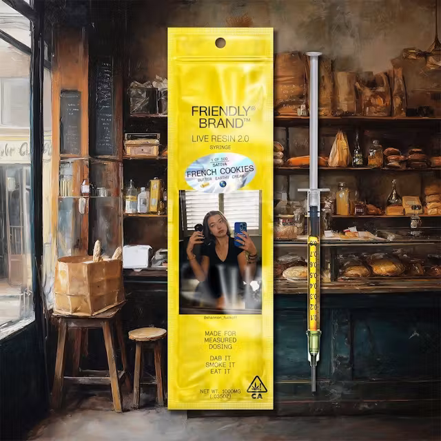 Photograph of product: Friendly Brand | French Cookies - 1g Live Resin Applicator