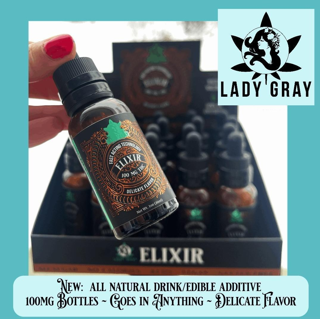 Photograph of product: Fast Acting Elixir (100mg) Hybrid Drink Mixer by Lady Gray Medibles