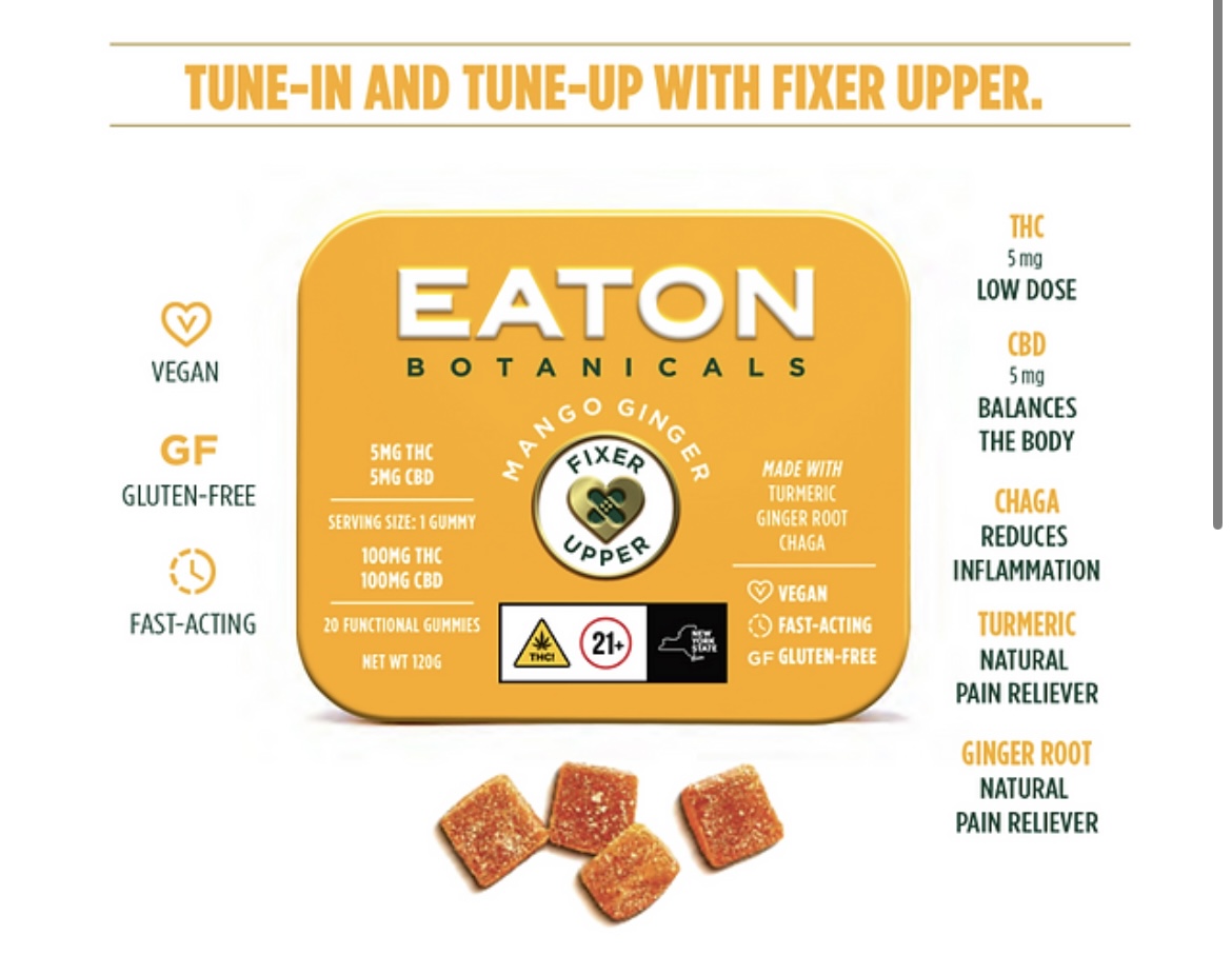 Photograph of product: Mango- FIXER UPPER- EATON- Gummies- 5MG