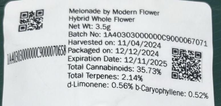 Photograph of Product: Modern Melonade 3.5g