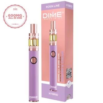 Photograph of product: DIME | GRAPES & CREAM (H) | 600MG ROSIN ALL-IN-ONE