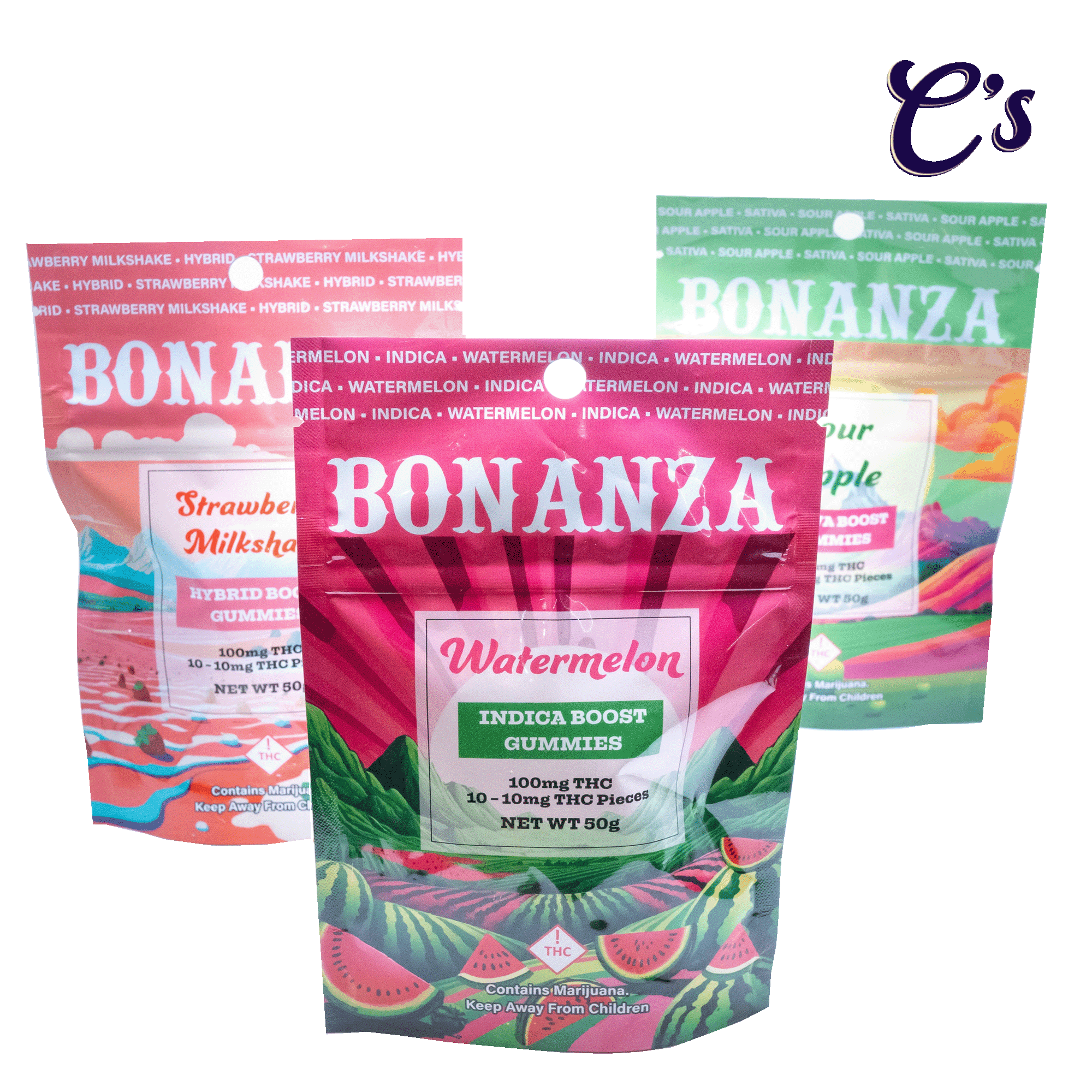 Photograph of product: Bonanza | Boost Gummie (I) Blue Raspberry 100mg
