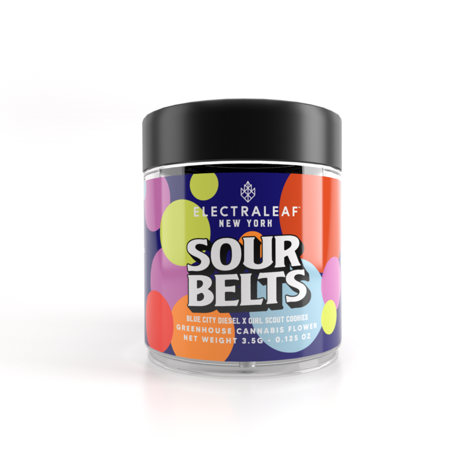 Photograph of product: Electraleaf - Sour Belts - Flower - 3.5g