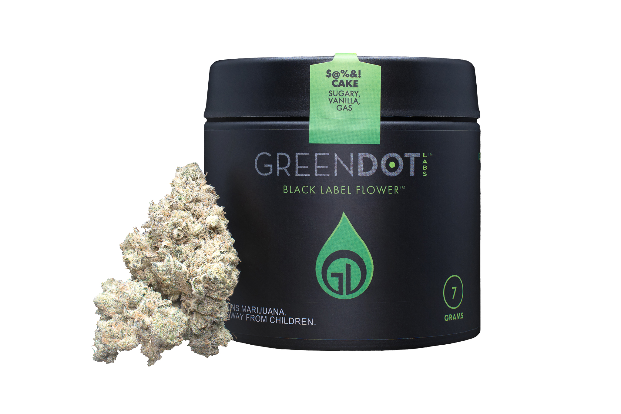 Photograph of product: Green Dot Labs $@%&! Cake Flower - 14g