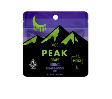 Photograph of product: Dixie Gummy Peak - Grape 200mg