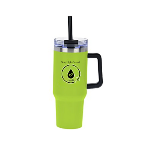 Photograph of product: Terrabis Stay Hydrated 40oz Mug with Straw