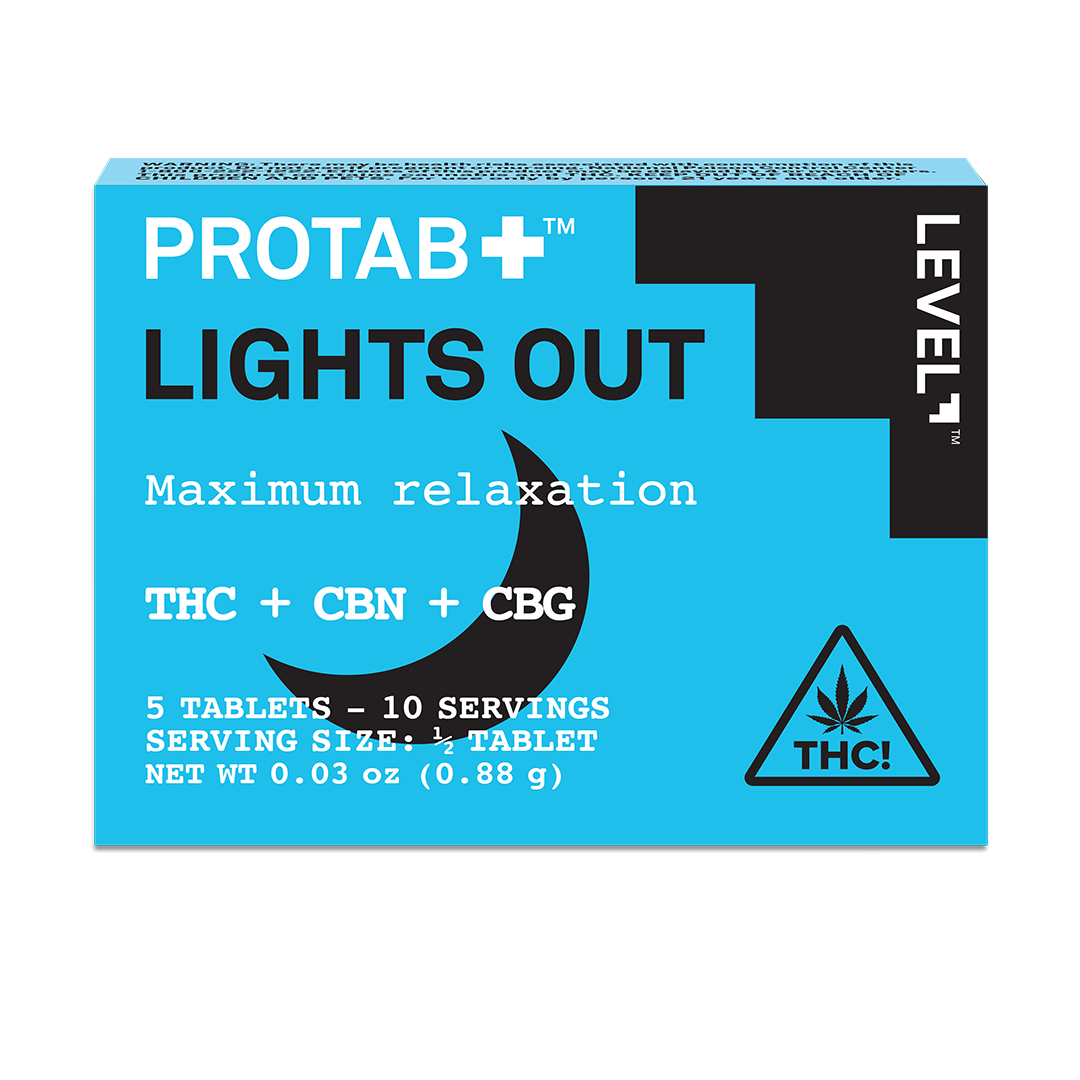 Photograph of product: Level | Protab | Lights Out | Tablets |