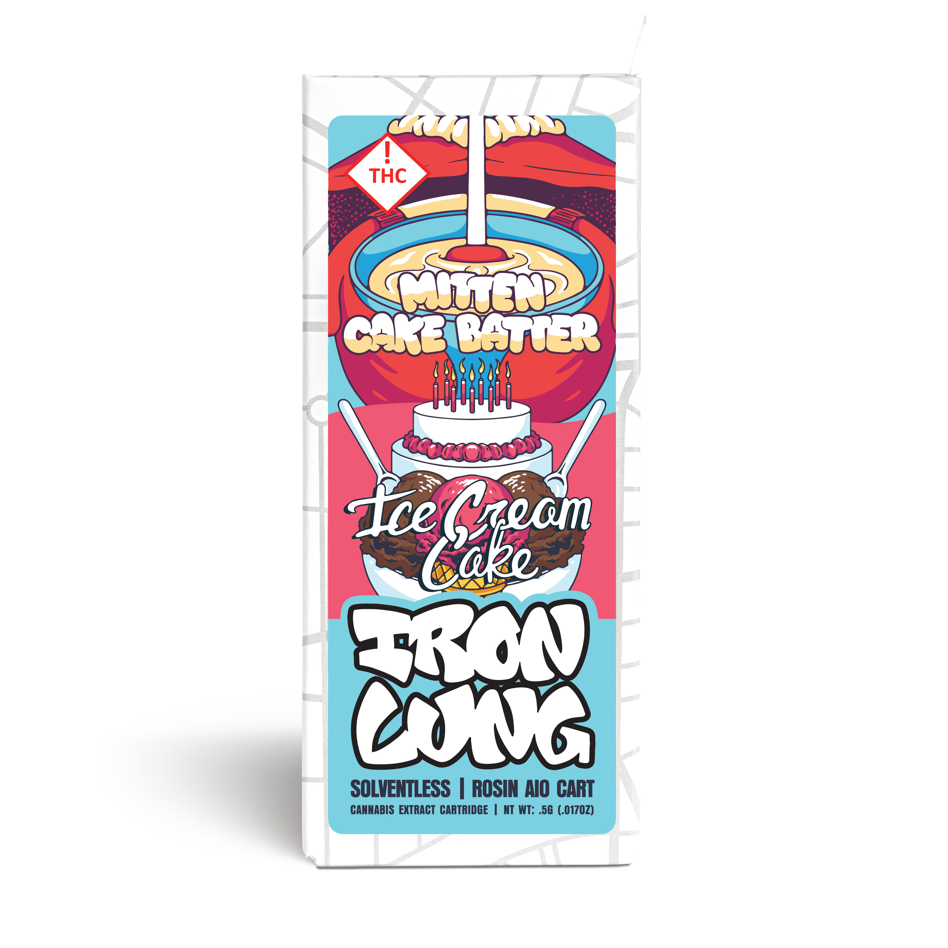 Photograph of product: Mitten Cake Batter x Ice Cream Cake Rosin AIO