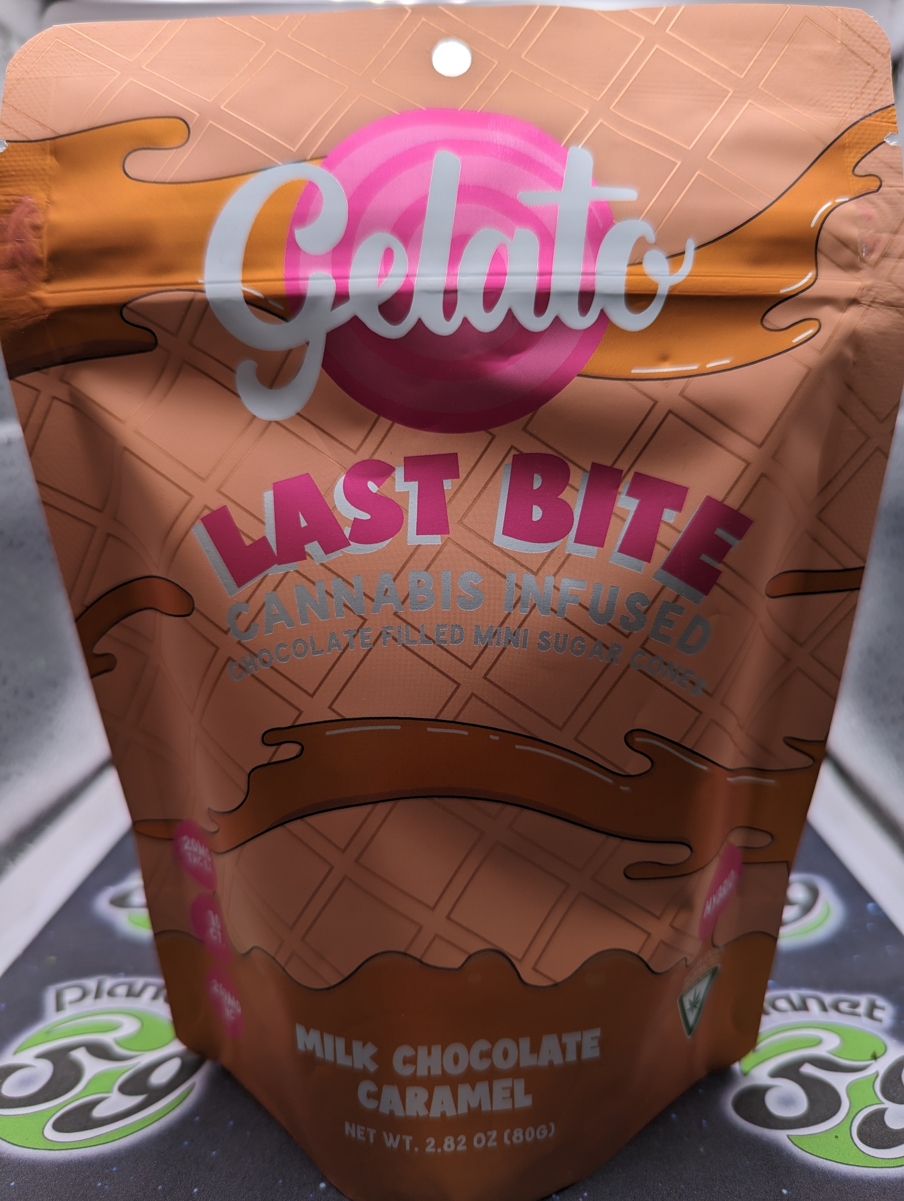 Photograph of product: Gelato Last Bites | Milk Chocolate Caramel 10pk | 200mg Edible