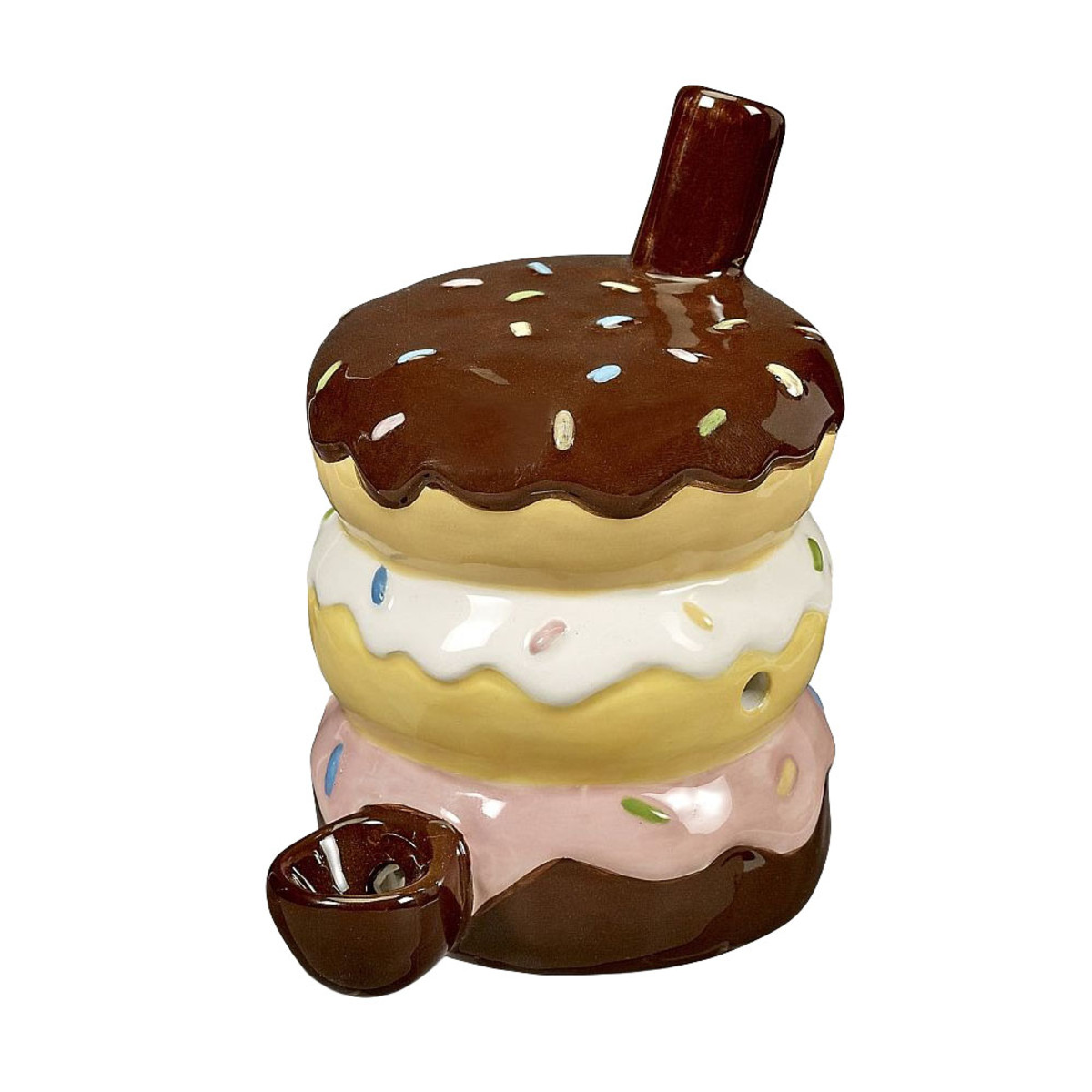 Photograph of product: Stack of Donuts Ceramic Pipe