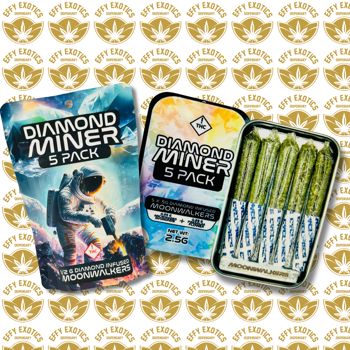 Photograph of product: Diamond Miner 5 Pack - Red velvet (Oui'd)