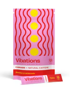 Photograph of product: Drink Mix | Fast Acting | Strawberry Lemonade (Caffeinated) | 5mg 10pk
