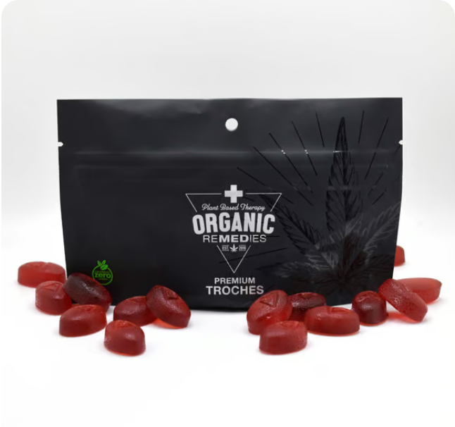 Photograph of product: Pomegranate (Marshmellow OG) Live Resin Troches 100mg/15pk (1500mg)