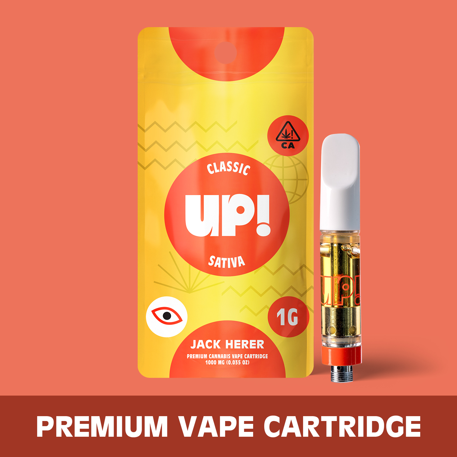Photograph of product: UP! - Jack Herer (Oui'd) Classic Cartridge