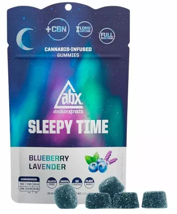 Photograph of product: Sleepy Time Blueberry Lavender Gummies 20-pack