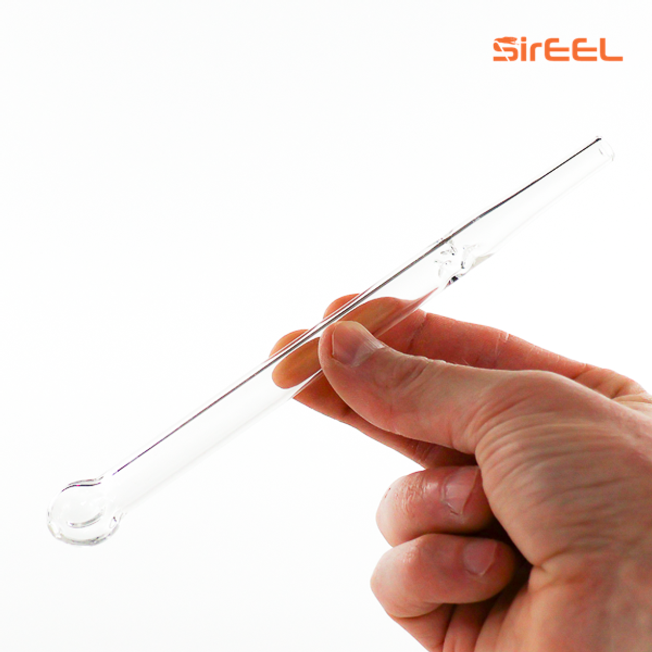 Photograph of product: SirEEL | 7" Flat Mouth 3-Pinch Dab Straw