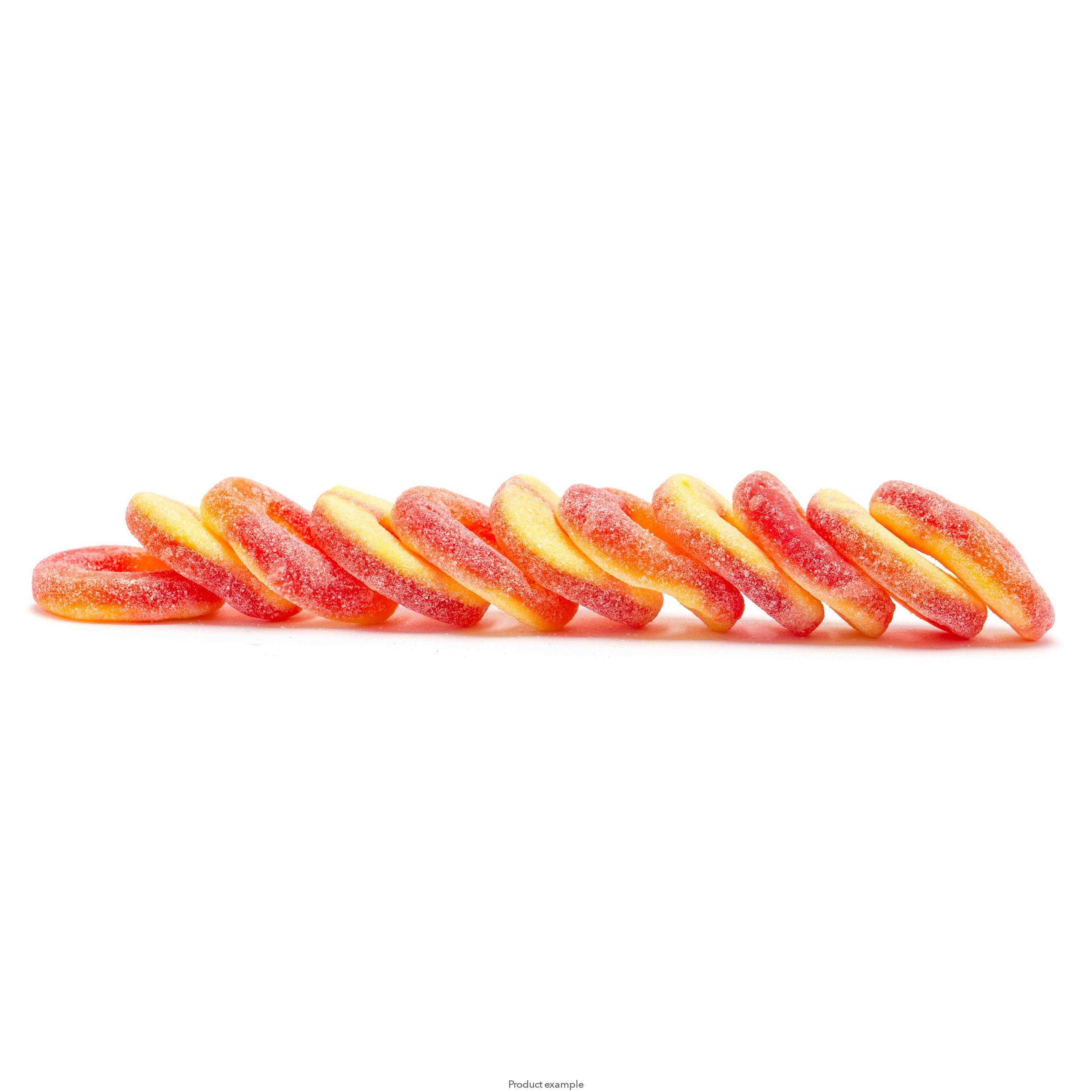Photograph of product: PEACH RINGS 300MG